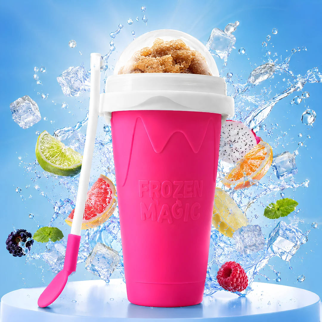 Purpose-Built Magic Slushy Maker Cup Turn Any Drink Into A Slushie In
