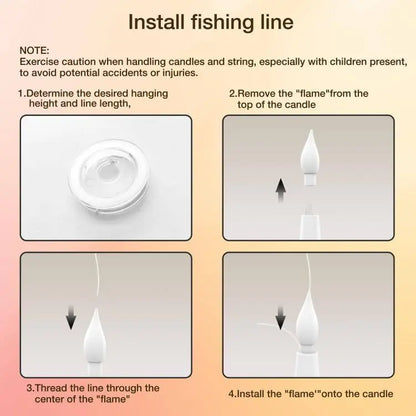Remote Wand-Activated LED Candles with a Flickering Glow