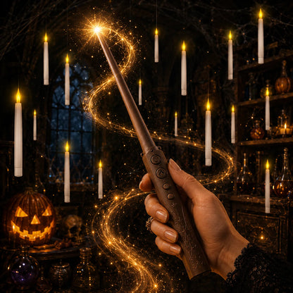 Remote Wand-Activated LED Candles with a Flickering Glow