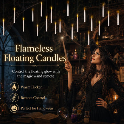 Remote Wand-Activated LED Candles with a Flickering Glow