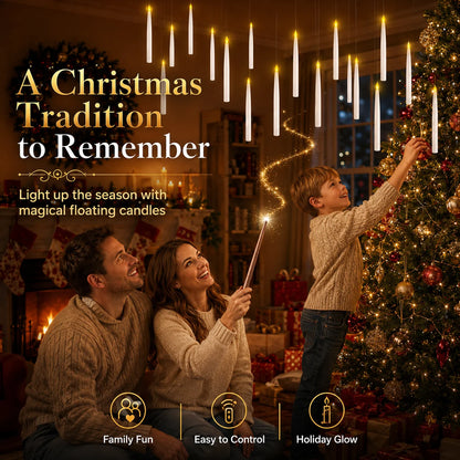 Remote Wand-Activated LED Candles with a Flickering Glow