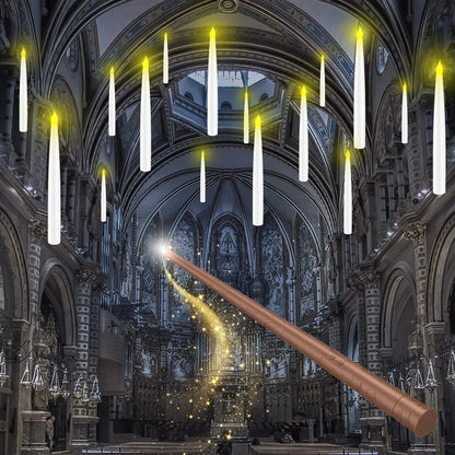 Remote Wand-Activated LED Candles with a Flickering Glow