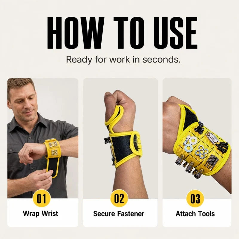 Workshop-Ready Magnetic Tool Holder,Practical Magnetic DIY Tool