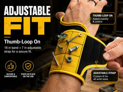 Workshop-Ready Magnetic Tool Wristband – Hands- Hardware