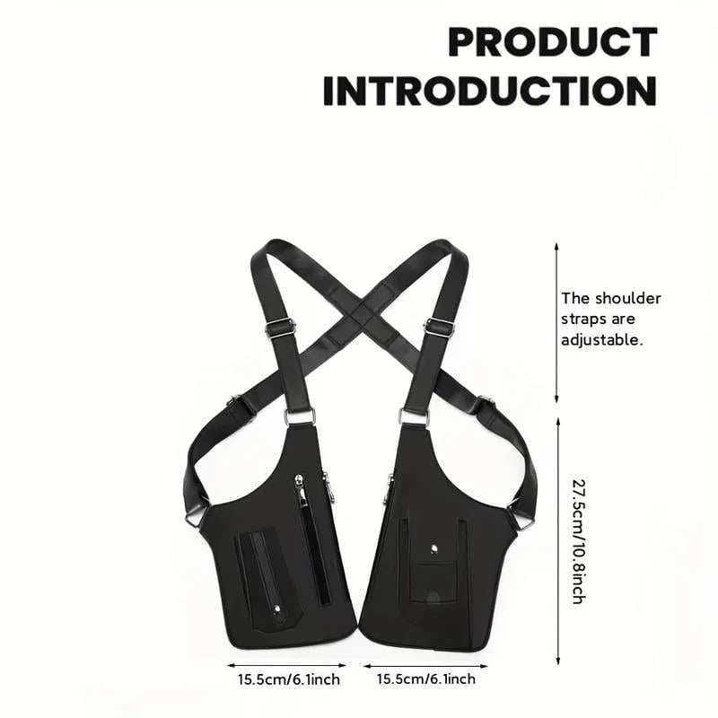 Space-Saving Adjustable Underarm Shoulder Bag for Men &