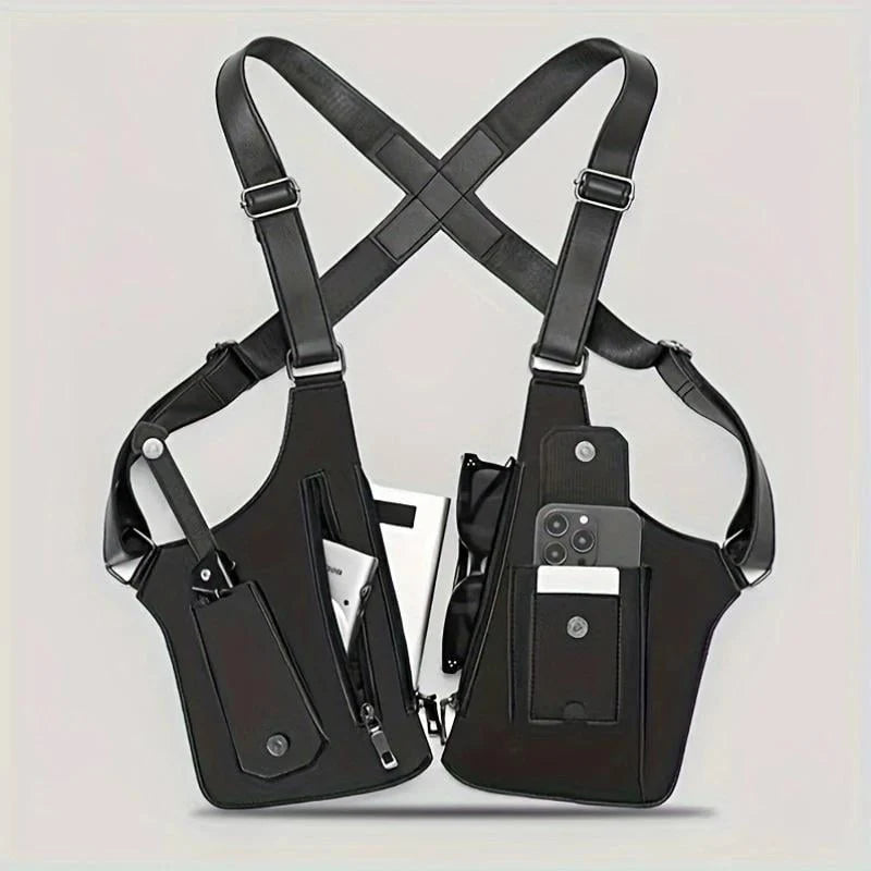 Space-Saving Adjustable Underarm Shoulder Bag for Men &