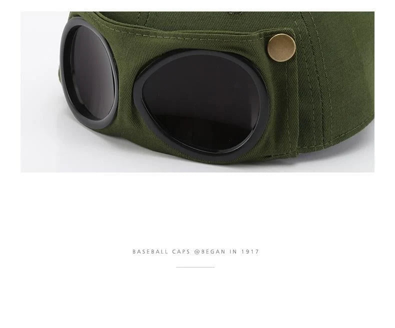 Distinctive Men's Korean-Style Pilot Baseball Cap for Everyday Wear