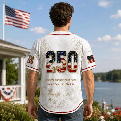 Distinctive Men's USA 250th Anniversary Baseball Jersey Patriotic