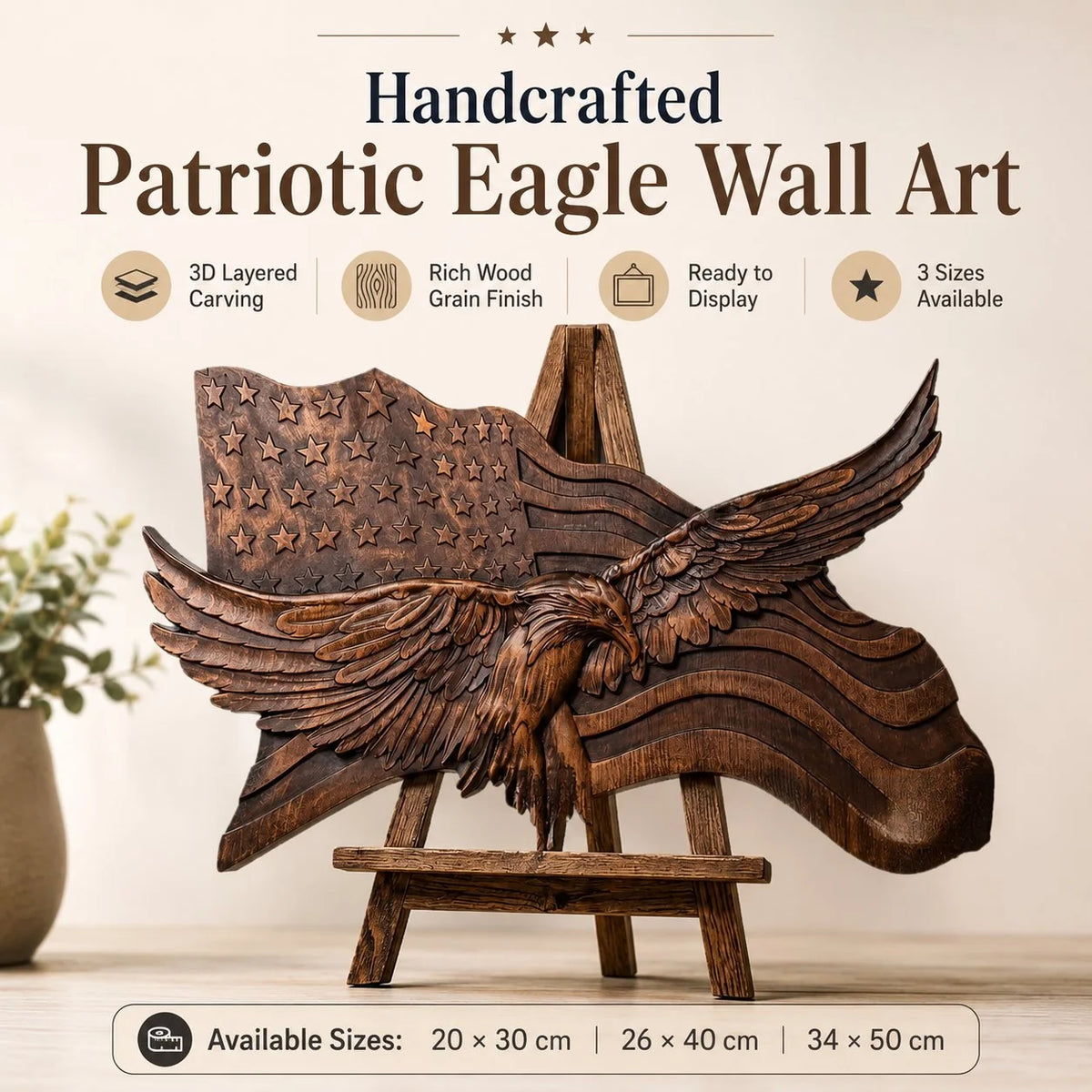 Purpose-Built Wings of dom – A Handcrafted Wooden Tribute to American