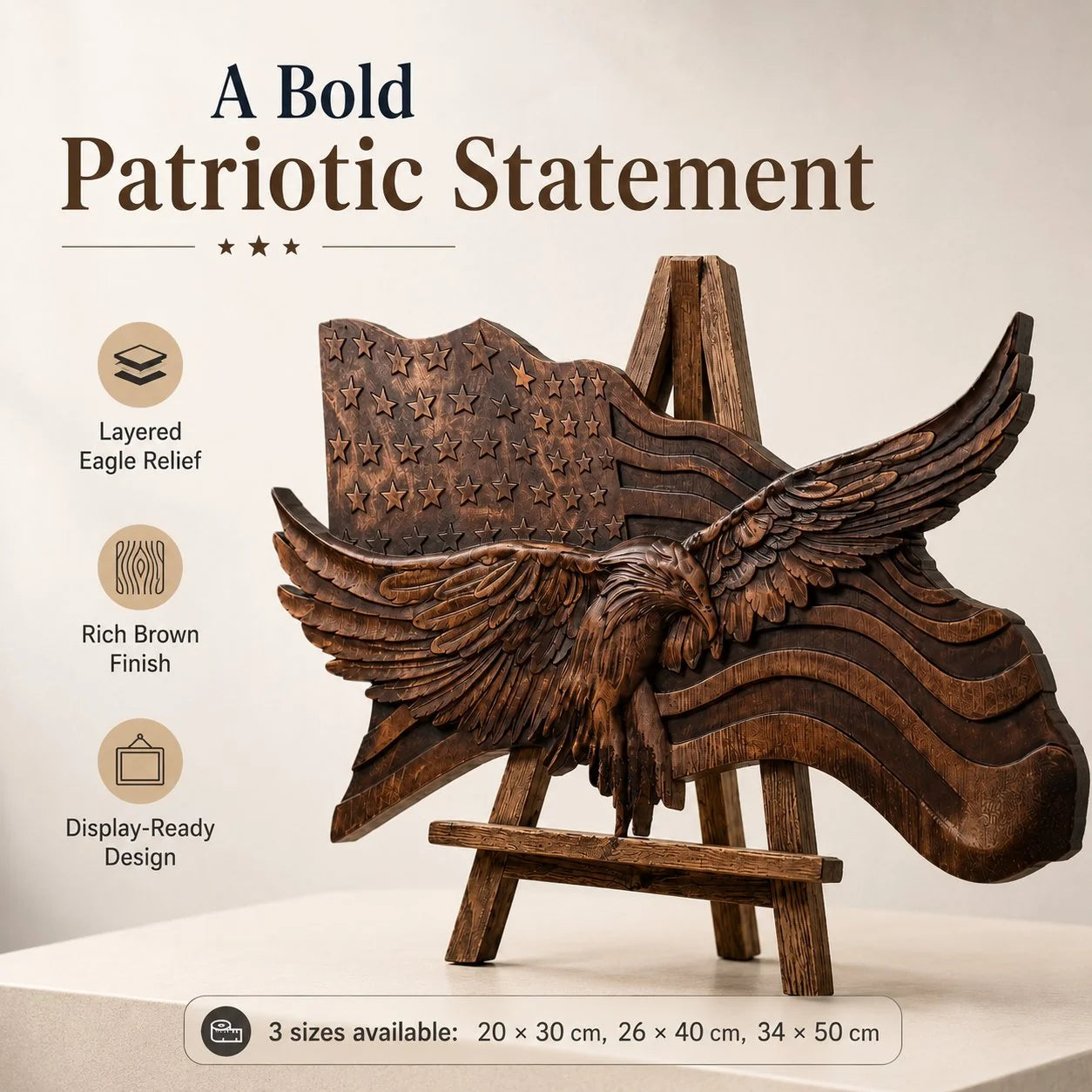 Purpose-Built Wings of dom – A Handcrafted Wooden Tribute to American
