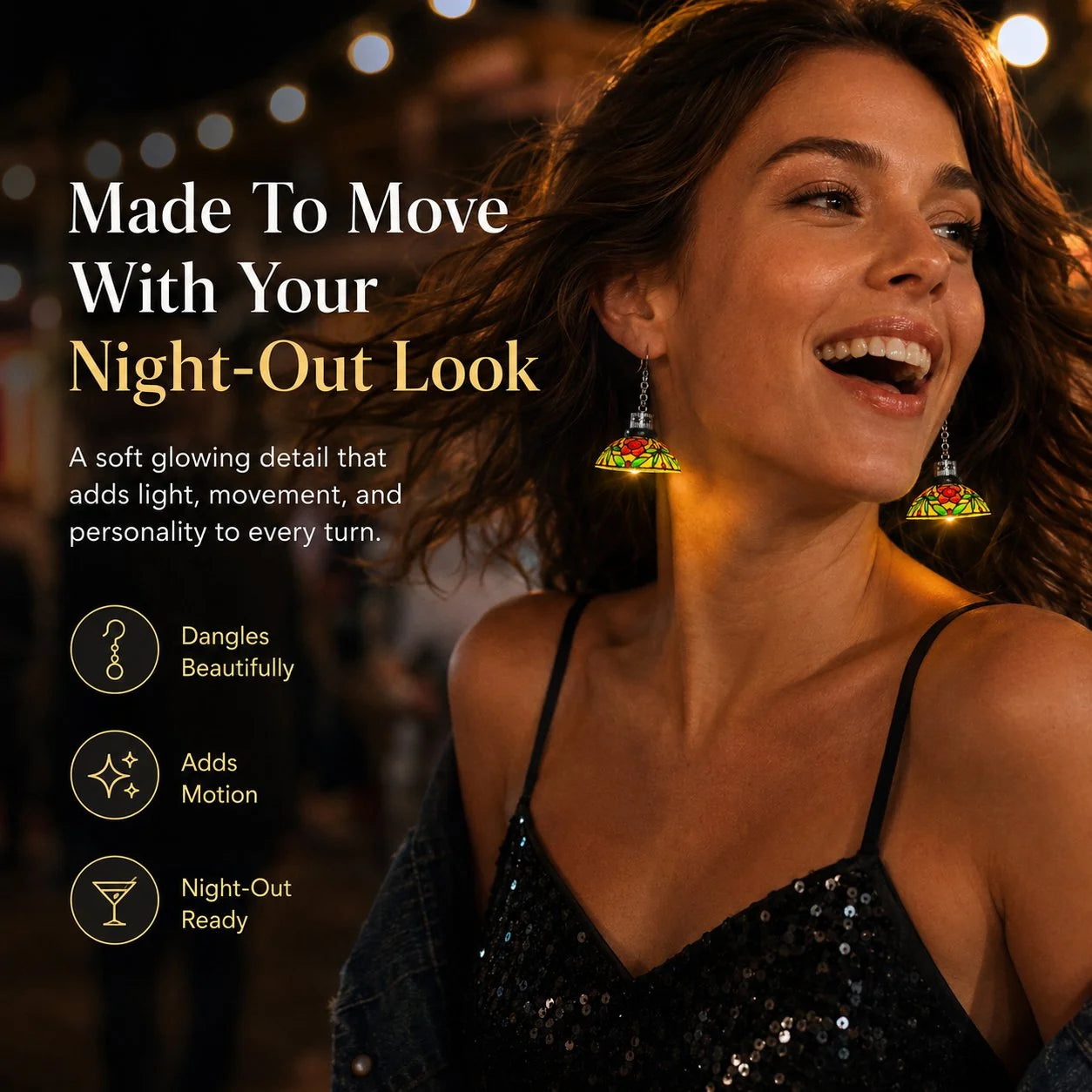 Decorative Light-Up Chandelier Earrings – The Perfect Party Accessory