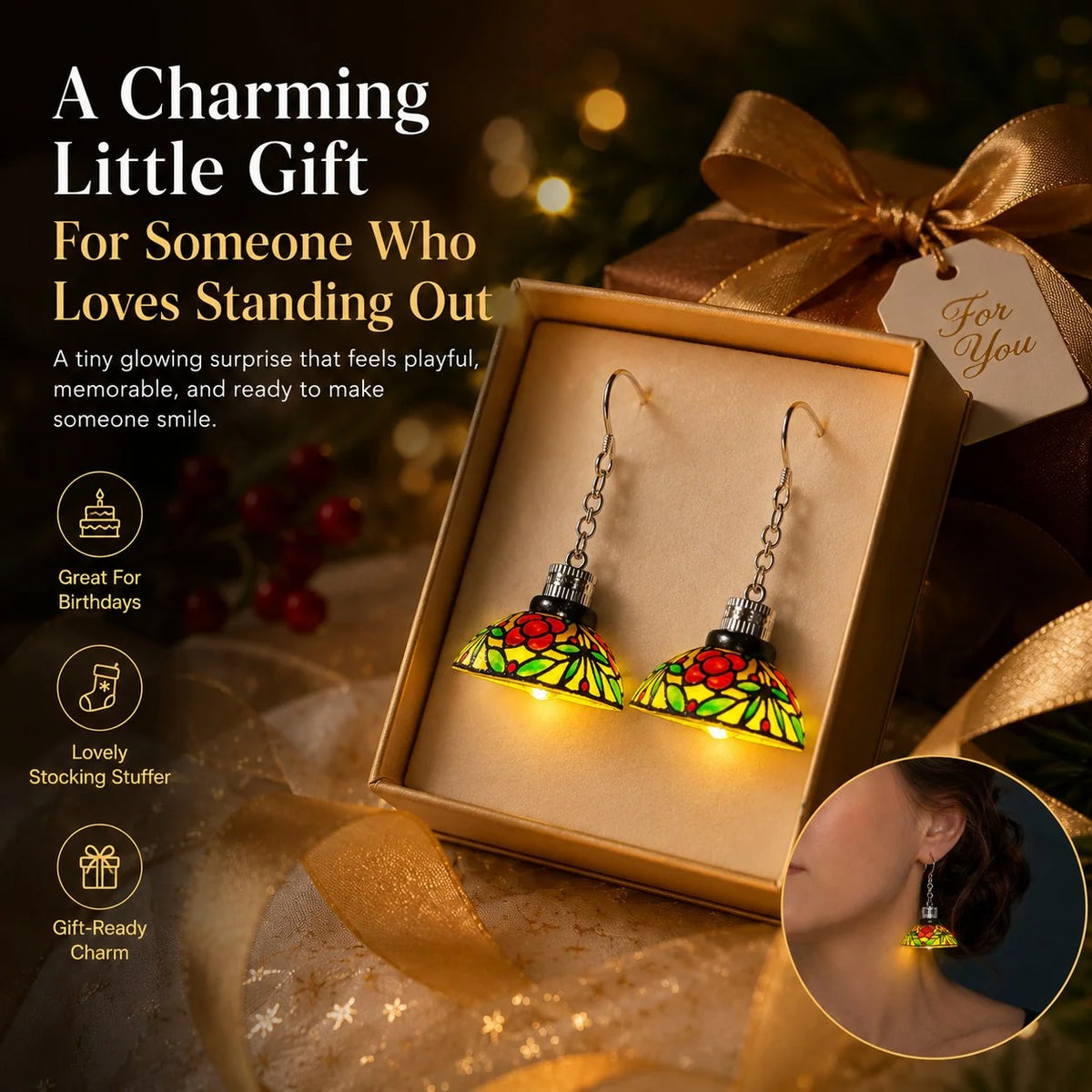Decorative Light-Up Chandelier Earrings – The Perfect Party Accessory
