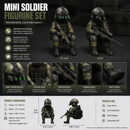 Purpose-Built Mini Hardcore Tactical Forces Figure for Everyday Use