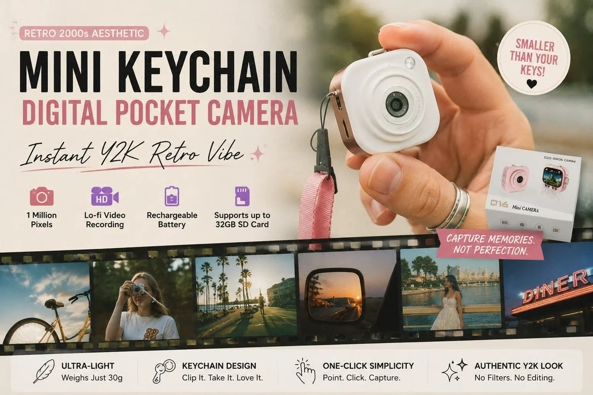 Mini Keychain Digital Camera for Dreamy Pocket Photos