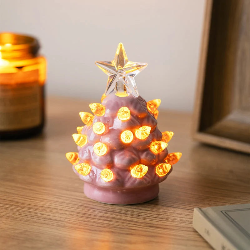 Space-Saving Mini Nostalgic Tree Ornaments with Gift