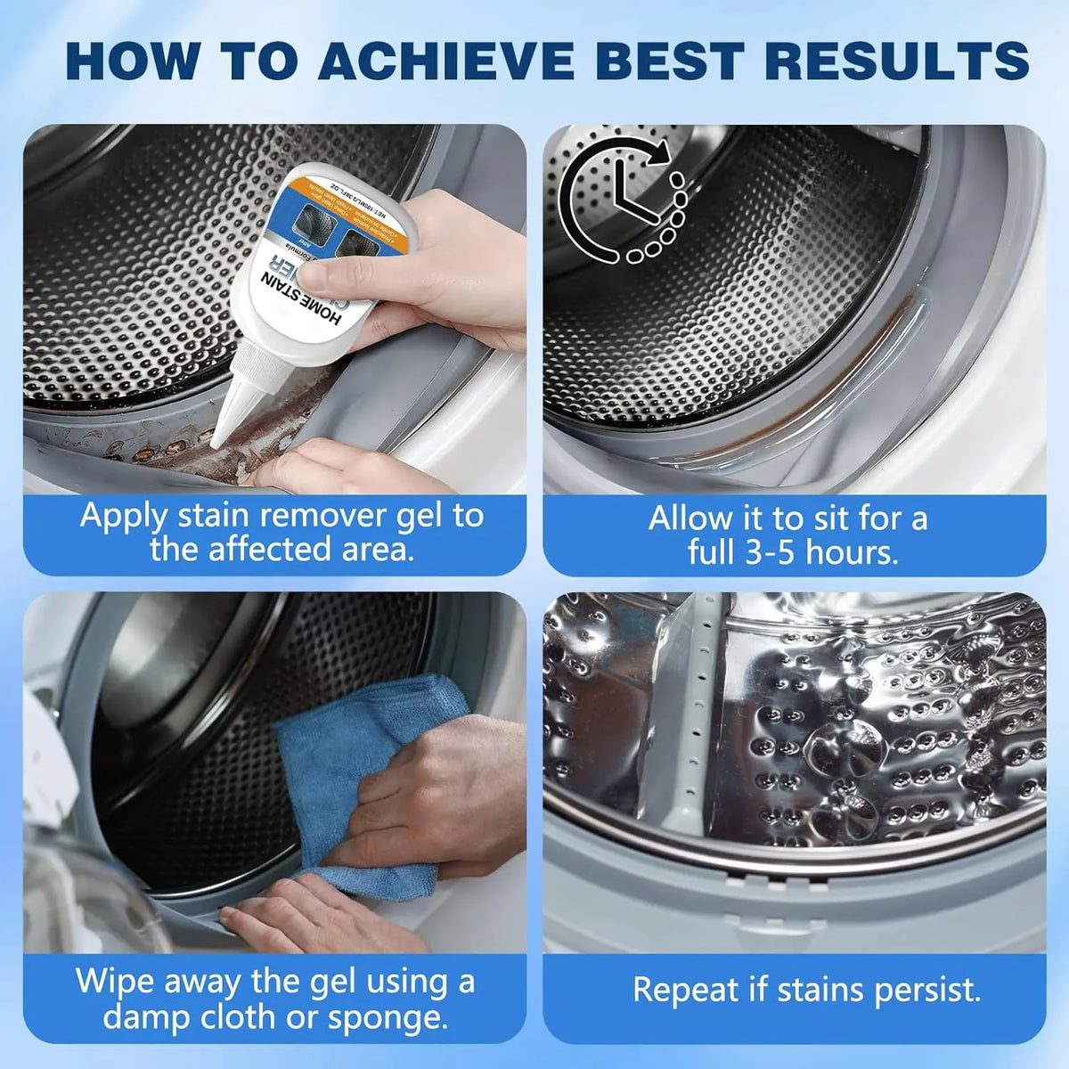 Clinging Mold-Stain Cleaning Gel and Detail Scrub Brush