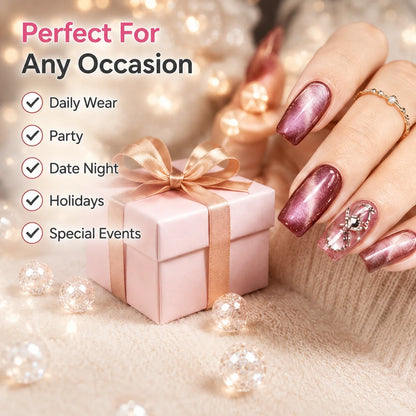 Pet-Friendly Glass Bead Cat-Eye Nail Magnet Tool – 3D Cat-Eye
