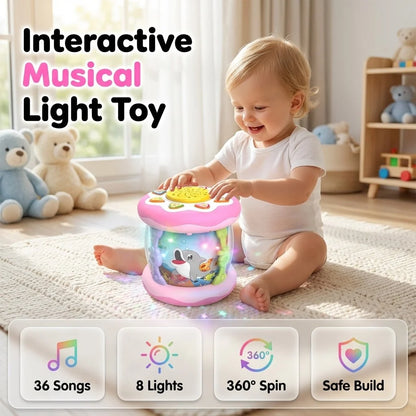 Decorative Montessori Sensory Musical Ocean Projector Toy for Babies