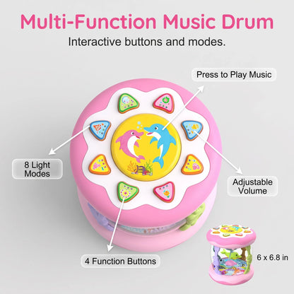 Decorative Montessori Sensory Musical Ocean Projector Toy for Babies