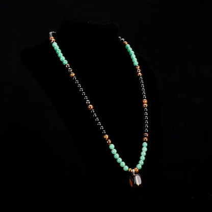 Purpose-Built Money Attraction Necklace With GreenAventurine & Tiger