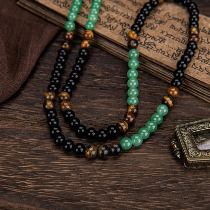 Purpose-Built Money Attraction Necklace With GreenAventurine & Tiger