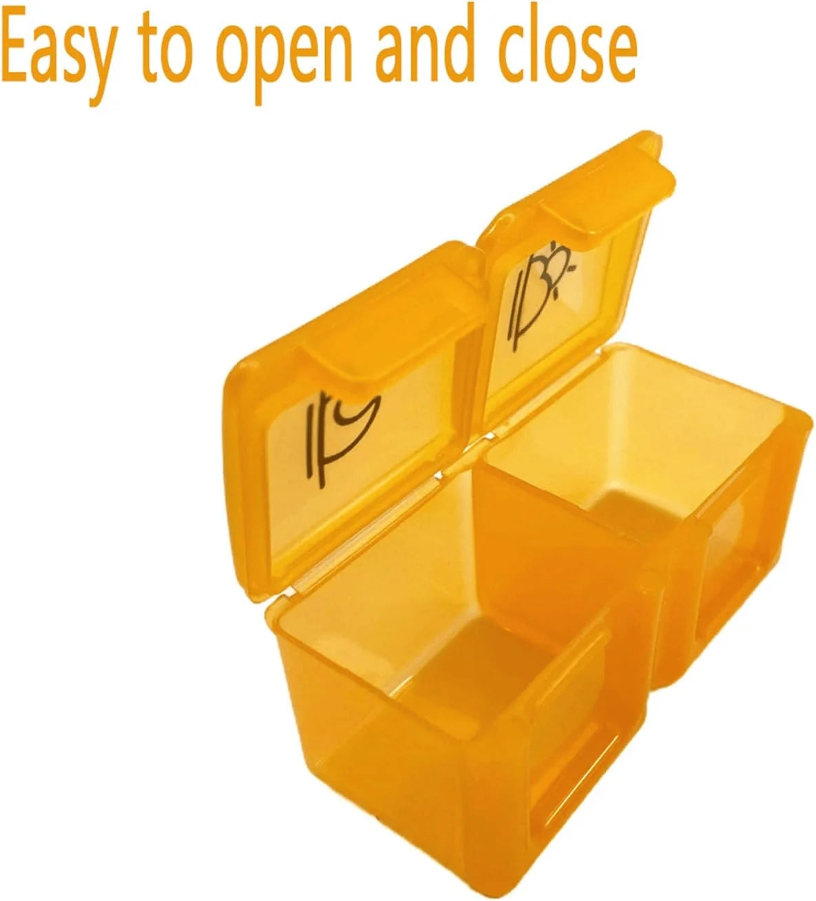 Space-Saving Monthly AM/PM Pill Organizer – Twice-a-Day Medicine &