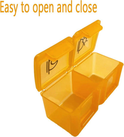 Space-Saving Monthly AM/PM Pill Organizer – Twice-a-Day Medicine &