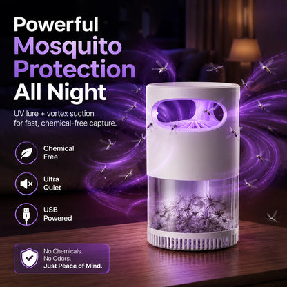 Quiet USB UV Mosquito Trap with Chemical-Free Vortex Fan