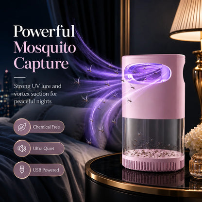 Quiet USB UV Mosquito Trap with Chemical-Free Vortex Fan