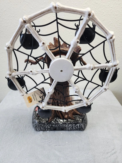 Decorative Rotating Ghost Tree Ferris Wheel Table Decor, LED Light Up
