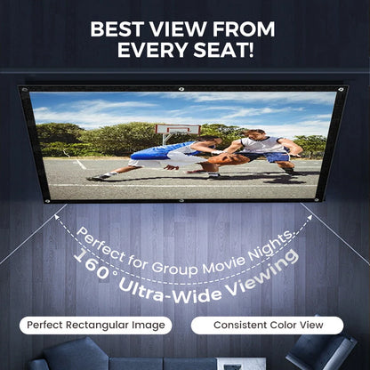 Purpose-Built High Definition Projection Screen - 120-inch Diagonal