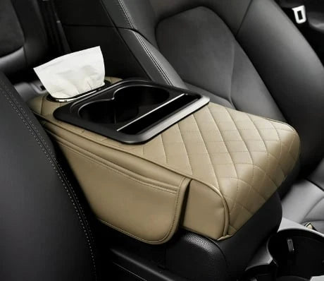 Vehicle-Ready Multifunctional PU Leather Car Armrest Box