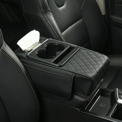 Vehicle-Ready Multifunctional PU Leather Car Armrest Box