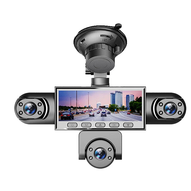 Purpose-Built HD 1080P Multi-Lens Dash Cam with Night Vision