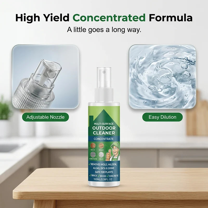 Easy-Care Multi-Surface Outdoor Cleaner Concentrate for Routine Upkeep