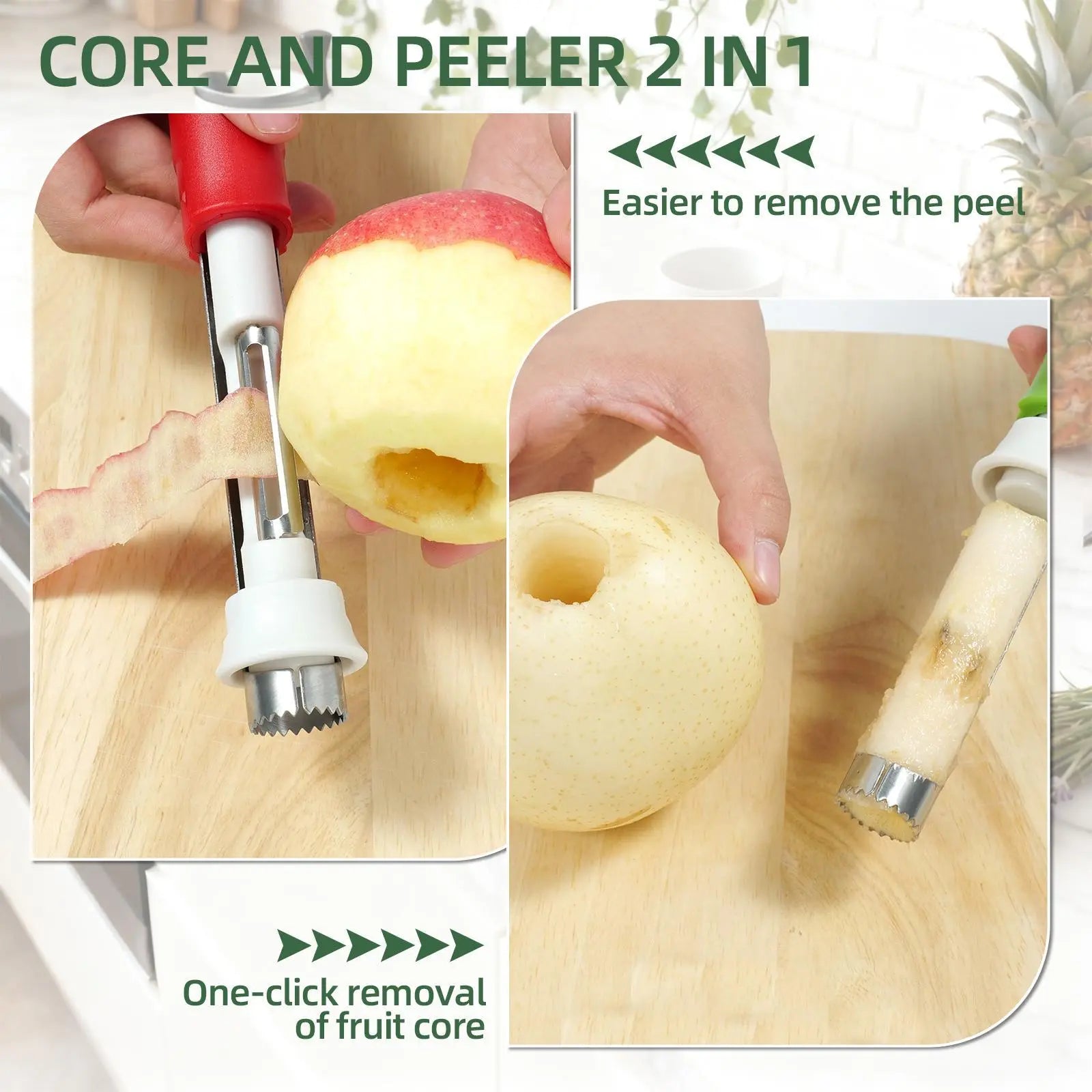 Practical Kitchen Gadget – Core & Peel All Fruits