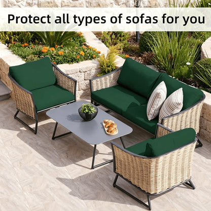 Stretch Sofa Cushion Cover Set, Available in 4, 8 or 12 Pieces
