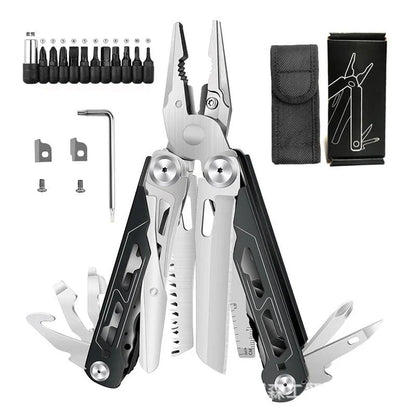 Vehicle-Ready 16-in-1 Camping Multi-Tool with Full-Size Scissors &