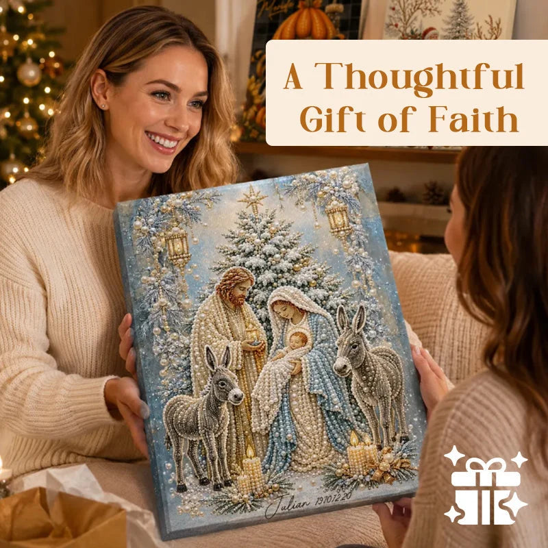 Hands-On Nativity Scene Diamond Painting Kit for Creative Play