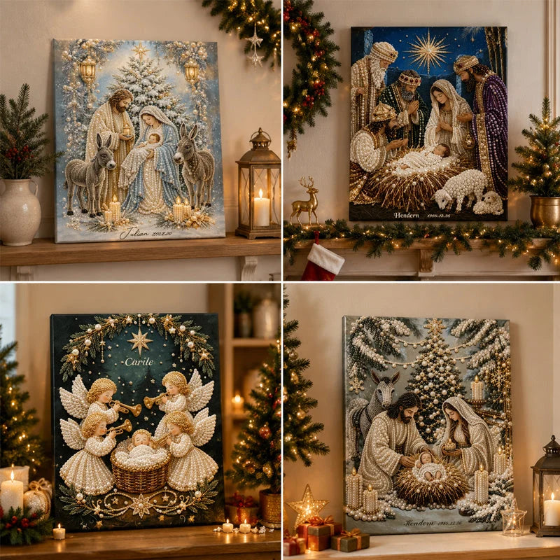 Hands-On Nativity Scene Diamond Painting Kit for Creative Play