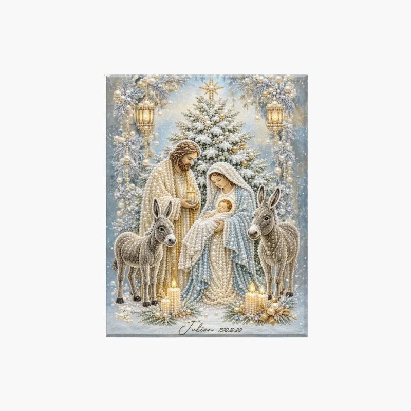 Hands-On Nativity Scene Diamond Painting Kit for Creative Play