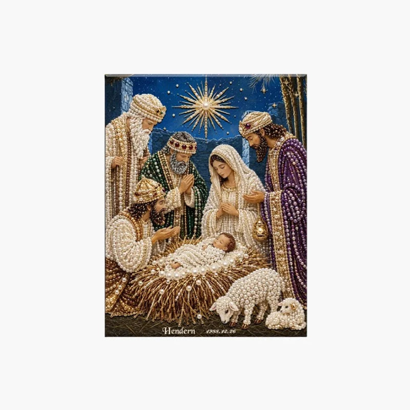 Hands-On Nativity Scene Diamond Painting Kit for Creative Play