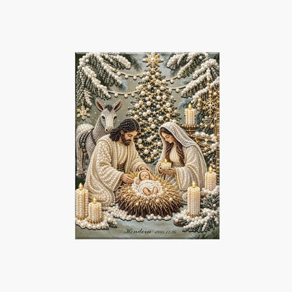 Hands-On Nativity Scene Diamond Painting Kit for Creative Play