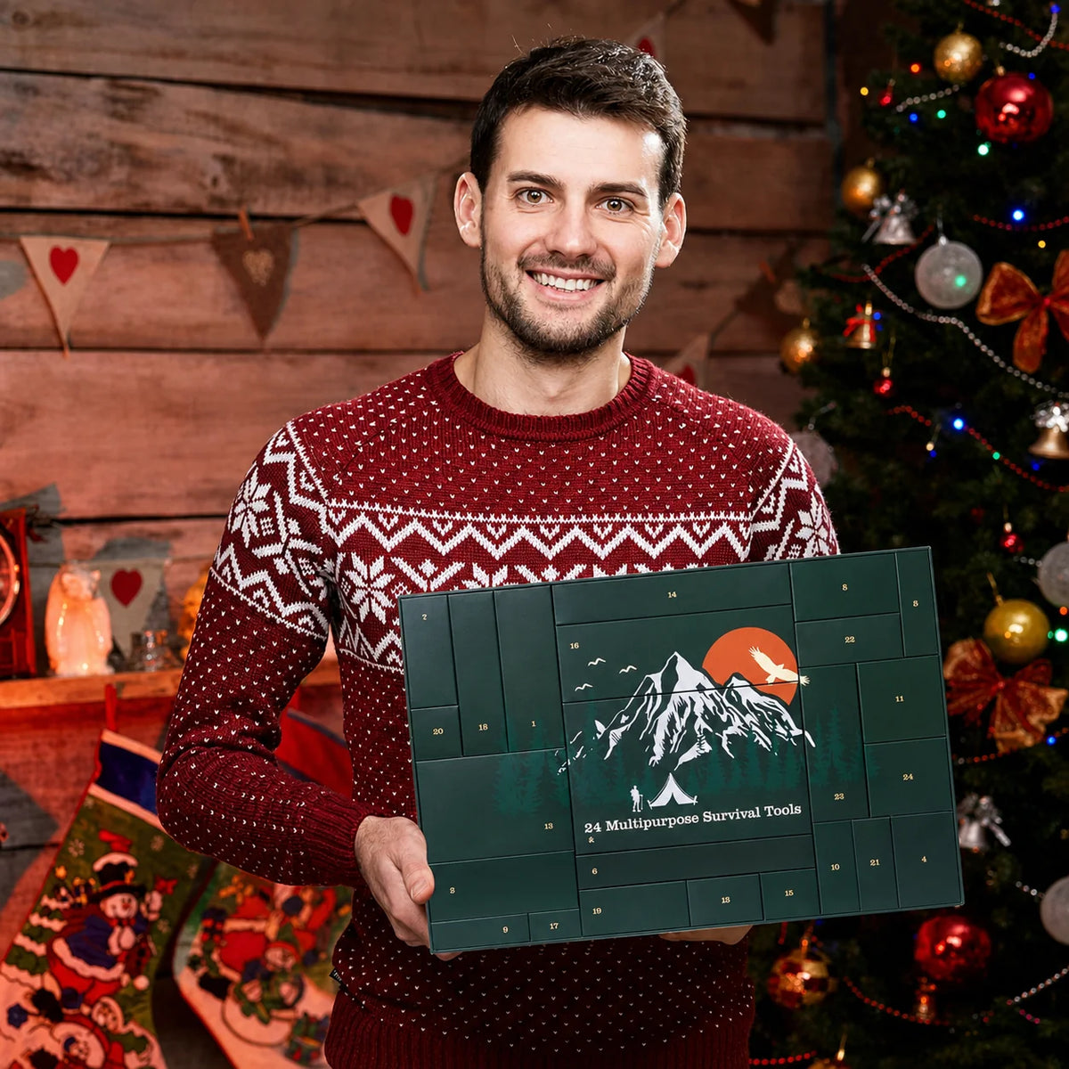Purpose-Built 24-Day Survival Advent Calendar-Emergency Gear