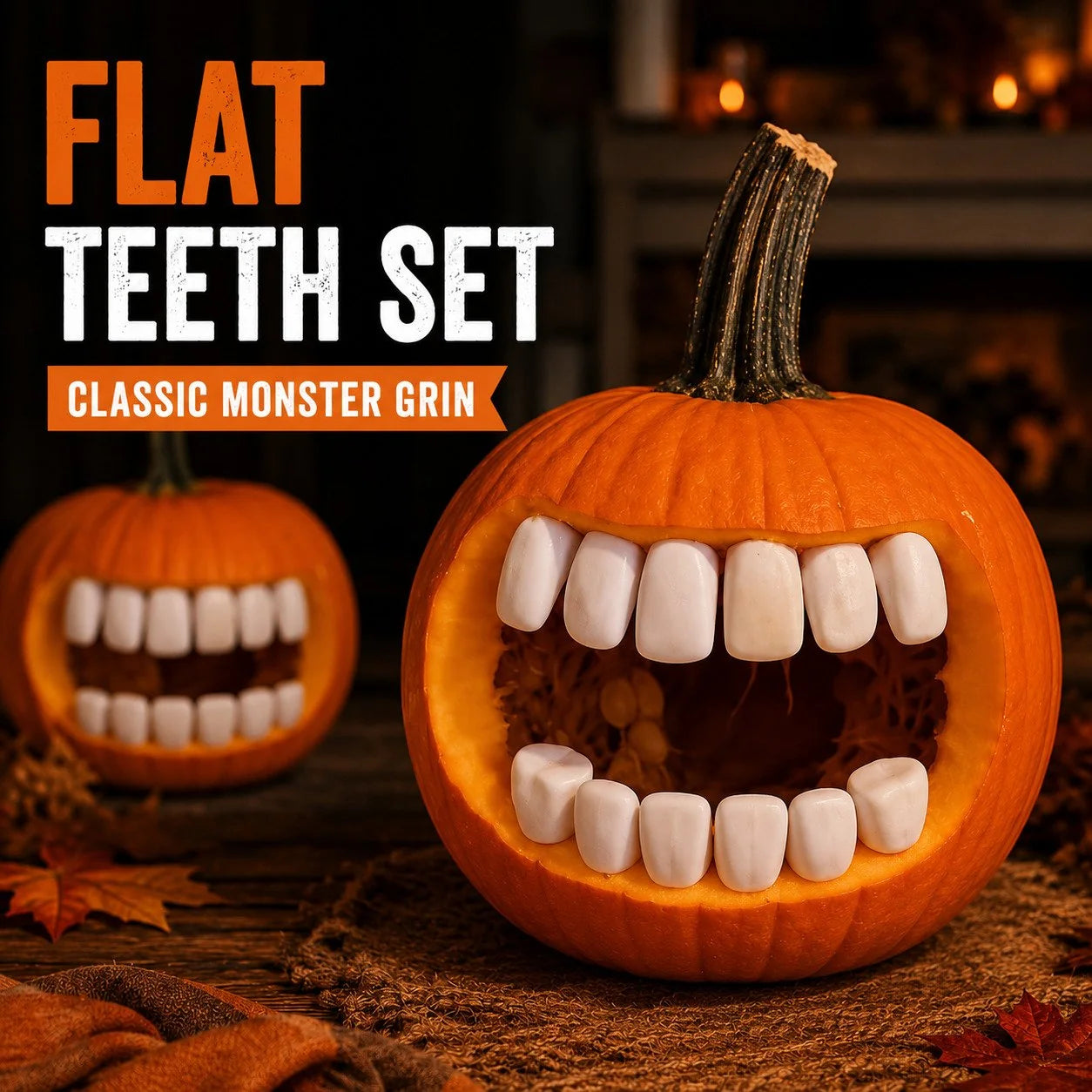 Decorative Monster Grin Pumpkin Decorating Kit – Create Bold 3D