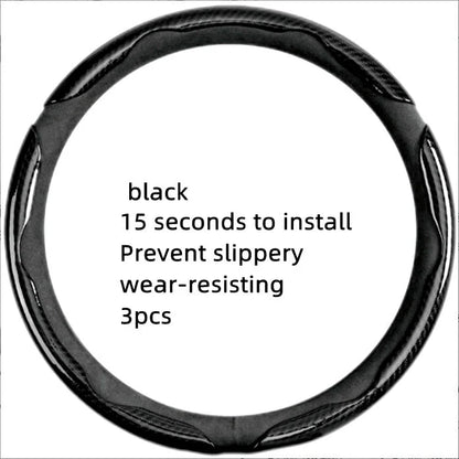 Vehicle-Ready Non-Slip Car Steering Wheel Cover for 15 Inch