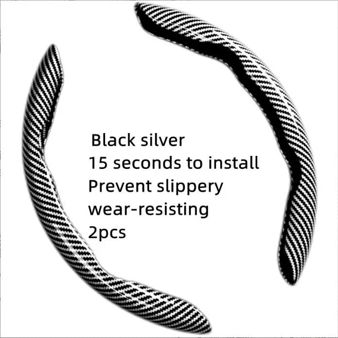 Vehicle-Ready Non-Slip Car Steering Wheel Cover for 15 Inch