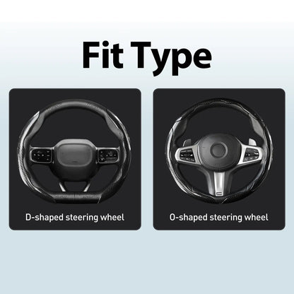 Vehicle-Ready Non-Slip Car Steering Wheel Cover for 15 Inch