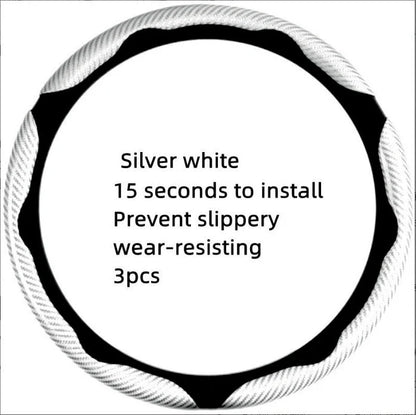Vehicle-Ready Non-Slip Car Steering Wheel Cover for 15 Inch