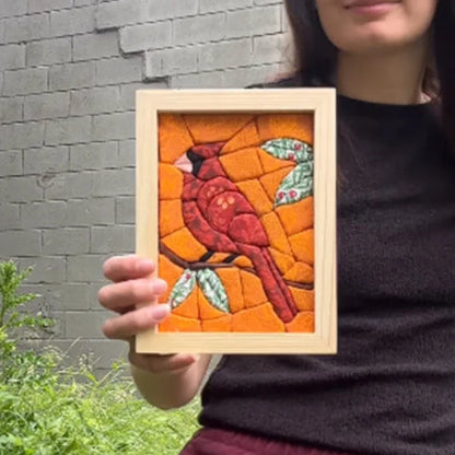 Hands-On No-Sew Kinusaiga Fabric Art Kit – DIY Fabric Tucking Wall